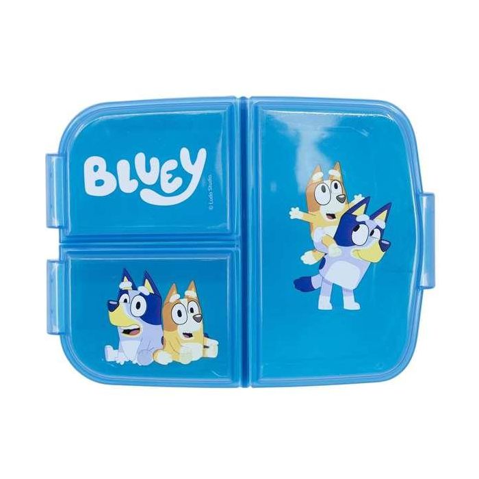 Sandwichera bluey con multiples compartimentos 18x13.50x6 cm 1