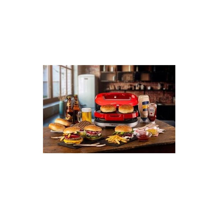 Ariete 205/00 Máquina de Hamburguesas Party Time Roja 3 Ariete 205/00 Máquina de Hamburguesas Party Time Roja 3