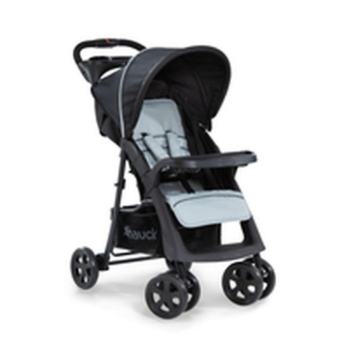 Hauck Silla de Paseo Shopper Neo II Caviar Plata - Plegado Compacto con una Mano, Reclinable, Gran Cesta, Desde el Nacimiento 18