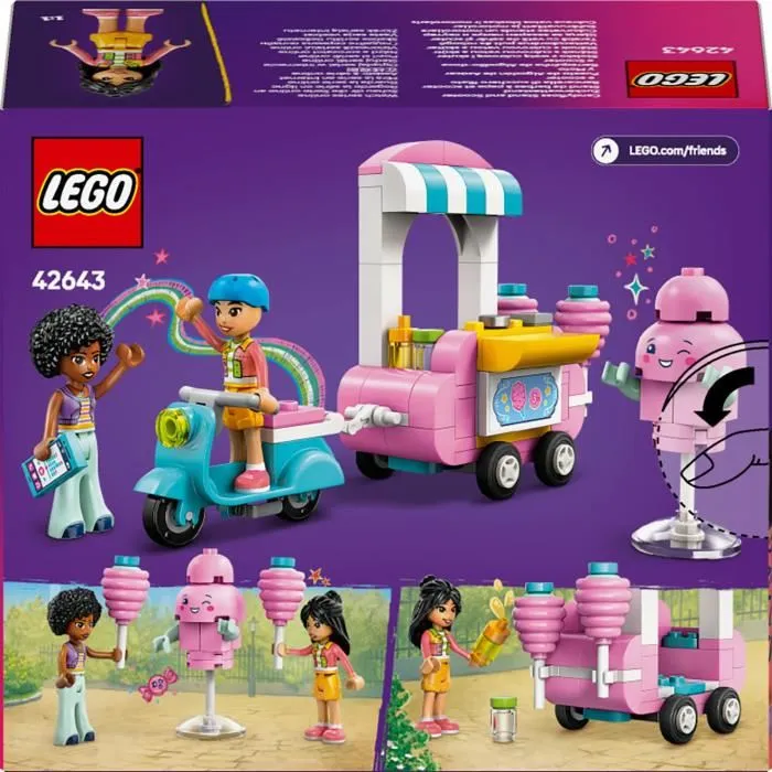 Lego Friends 42643 Puesto de Algodón de Azúcar y Patinete, Juguete para Niñas a Partir de 6 Años 5