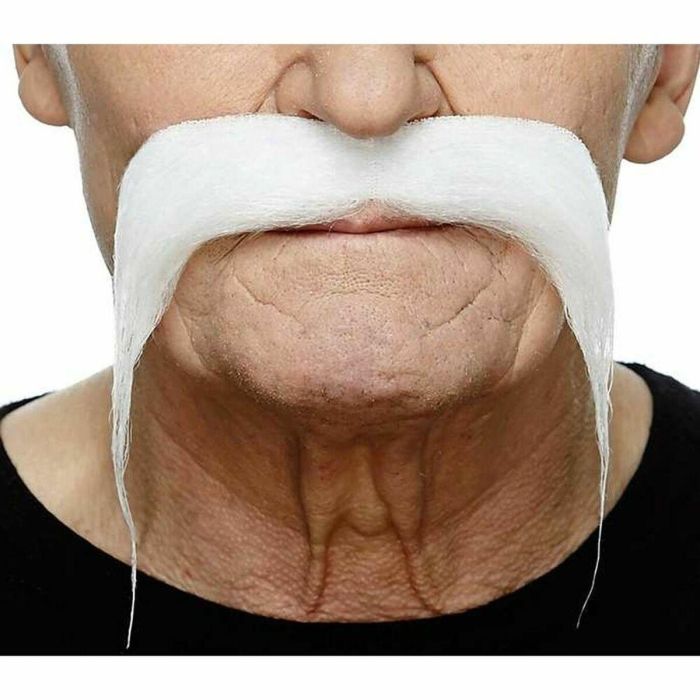 My Other Me Bigote blanco talla única para adulto My Other Me Bigote blanco talla única para adulto