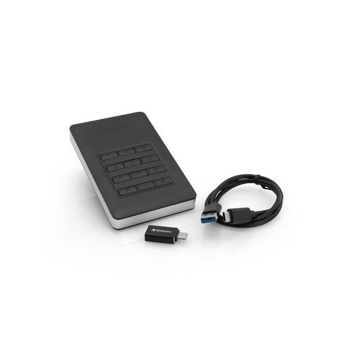 Verbatim Disco Duro Externo Store 'N' Go 2Tb Hdd 2.5" Usb-C Con Teclado Y Clave De Acceso 2 Verbatim Disco Duro Externo Store 'N' Go 2Tb Hdd 2.5" Usb-C Con Teclado Y Clave De Acceso 2