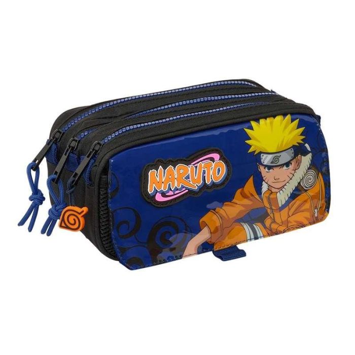 Portatodo Triple Naruto Ninja Azul Negro 21,5 x 10 x 8 cm Portatodo Triple Naruto Ninja Azul Negro 21,5 x 10 x 8 cm