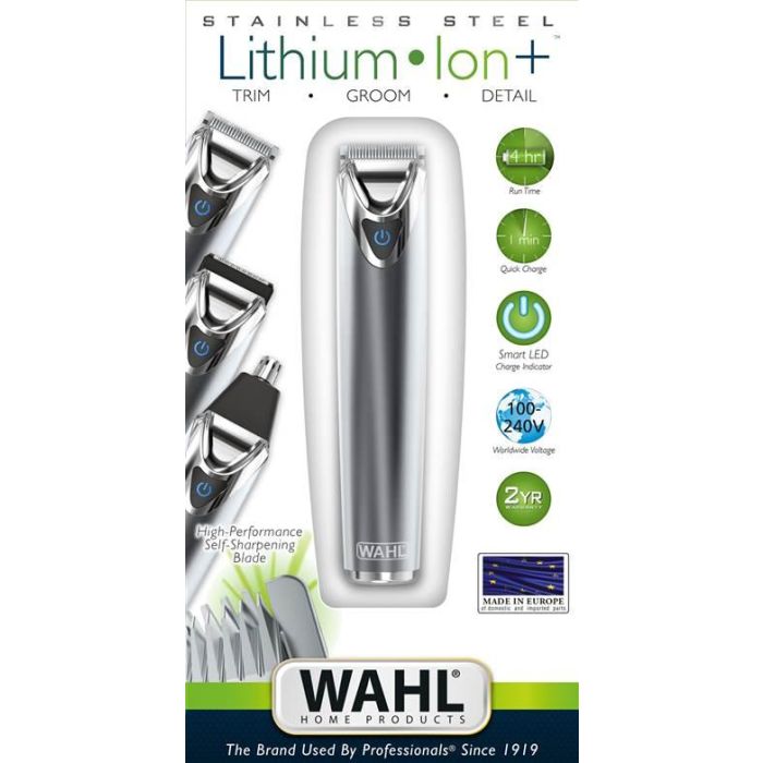 Afeitadora Corporal Con-Sin Cable Li Acero Inox (Litio) WAHL 9818-116 1