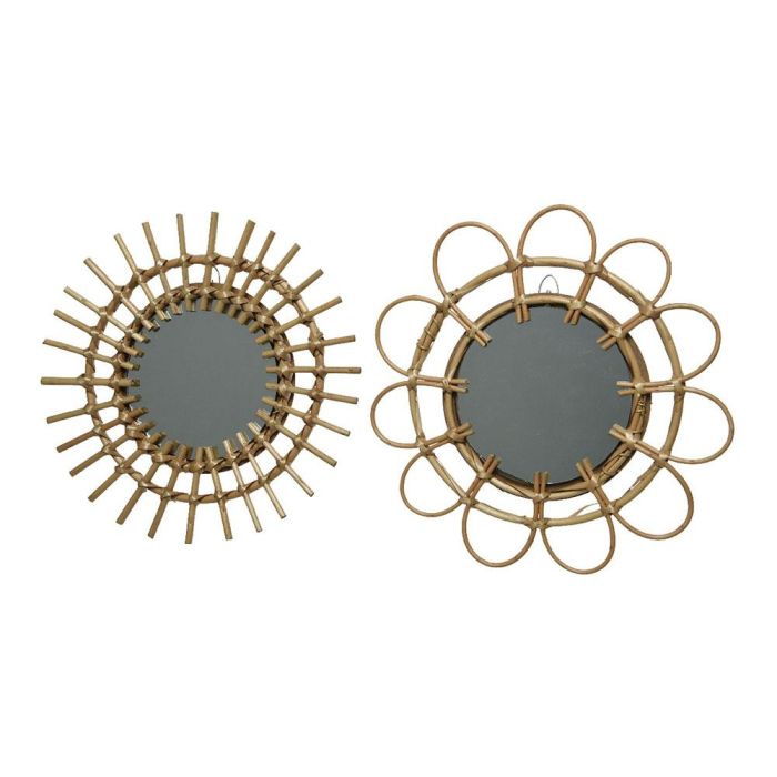 Espejo modelo sol Ø36x1,5cm, superficie espejo Ø18cm, bambú, modelos surtidos 0 Espejo modelo sol Ø36x1,5cm, superficie espejo Ø18cm, bambú, modelos surtidos 0