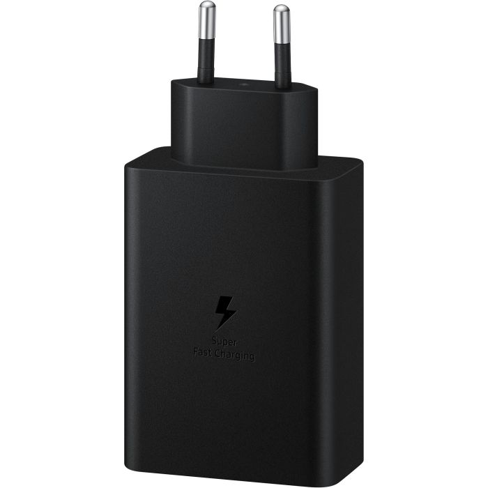 Samsung EP-T6530 Cargador de Pared Negro con 2 Puertos USB-C para Smartphone, Tableta, Portátil, Auriculares y Smartwatch 1