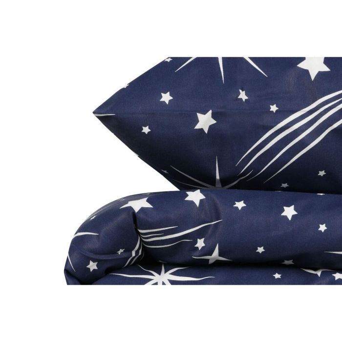 Juego de Cama 220x240 cm con 2 Fundas de Almohada 60x60 cm Blanco 65% Algodón 35% Poliéster ASI8681875028423