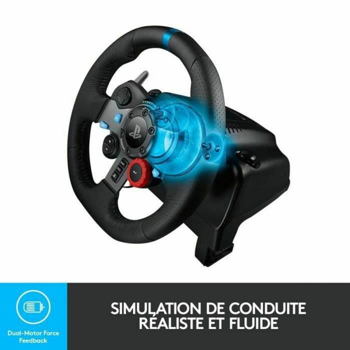 Logitech G29 Driving Force Volante y Pedales, Retroalimentación de Fuerza para PC, PlayStation 5, PS4 y PS3, USB Alámbrico 66 Logitech G29 Driving Force Volante y Pedales, Retroalimentación de Fuerza para PC, PlayStation 5, PS4 y PS3, USB Alámbrico 66