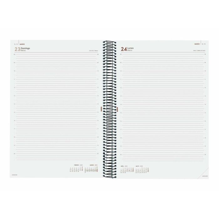 Agenda Finocam YEAR Negro A4 21 x 29,7 cm 2025 2