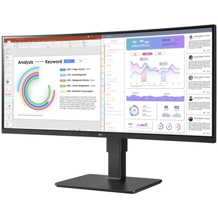 86.72cm/34'' (3440x1440) LG UltraWide 34BQ77QB-B 21:9 5ms 2xHDMI DisplayPort USB-C VESA Speaker UWQHD 1