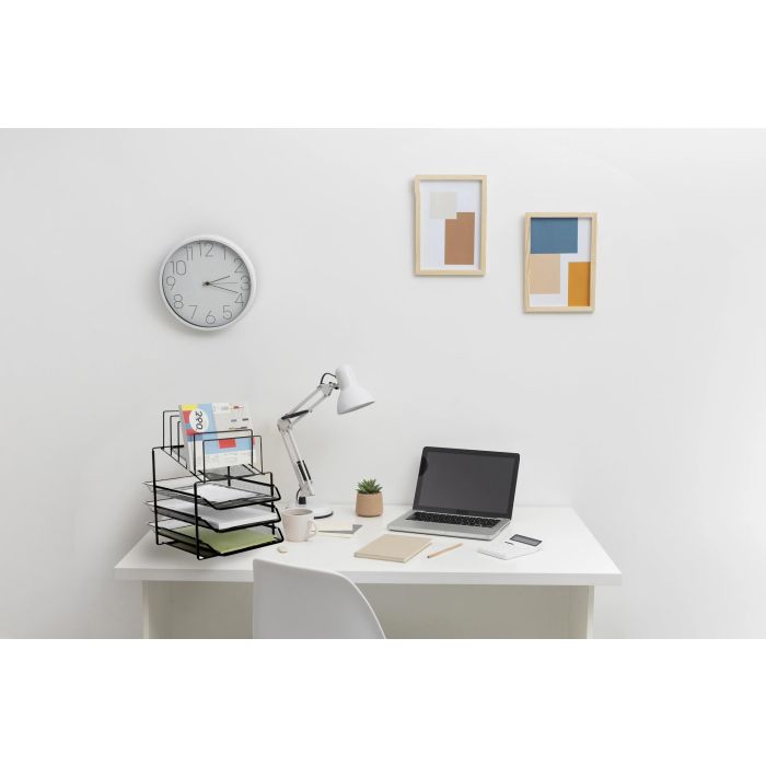 Q-connect KF17296 Bandeja Clasificadora de Sobres Metálica Rejilla Negra 3 Bandejas 300x350x420 mm 4