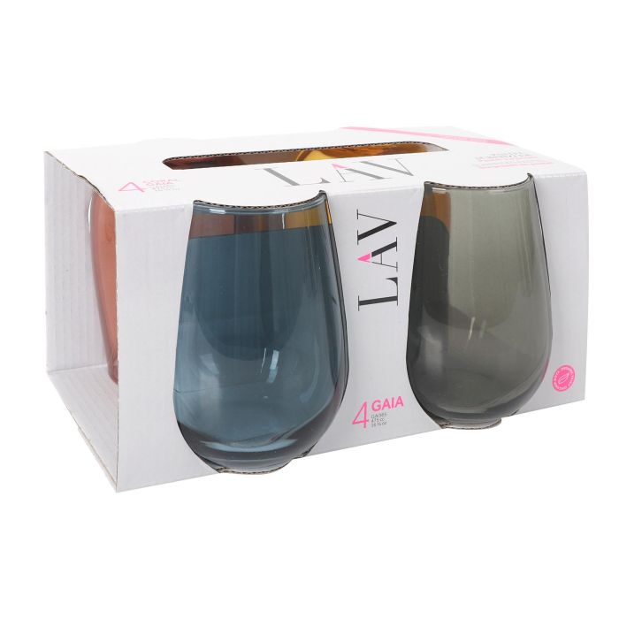 Set de 4 Vasos Gaia 475 cc - Colores Variados - LAV (6 Cajas) 3 Set de 4 Vasos Gaia 475 cc - Colores Variados - LAV (6 Cajas) 3