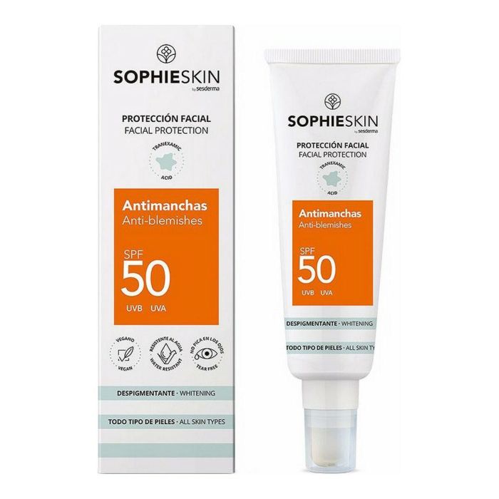 Sophieskin Crema Solar Facial Antimanchas SPF50+ con Ácido Tranexámico y Efecto Despigmentante 50 ml Todo Tipo Pieles Sophieskin Crema Solar Facial Antimanchas SPF50+ con Ácido Tranexámico y Efecto Despigmentante 50 ml Todo Tipo Pieles