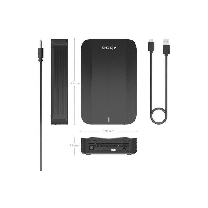 Caja Externa para Disco Duro de 3.5" Aisens ASE-3535B/ USB 3.1 3 Caja Externa para Disco Duro de 3.5" Aisens ASE-3535B/ USB 3.1 3