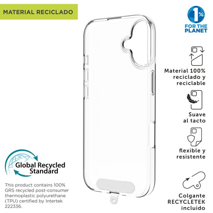 muvit for change funda compatible con Apple iPhone 17 transparente 4
