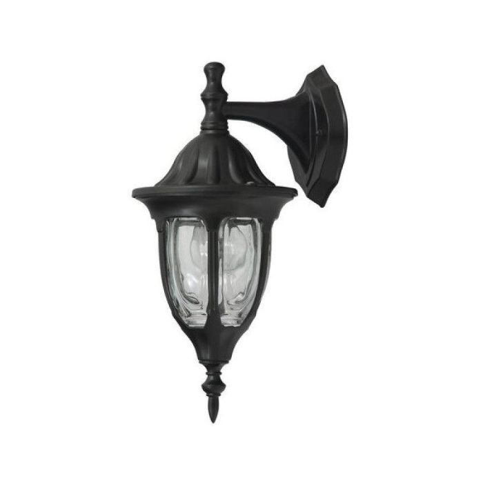 RABALUX RAB-8341 Aplique Exterior Milano Negro Estilo Clásico Metal Cristal E27 IP43 Max 60W RABALUX RAB-8341 Aplique Exterior Milano Negro Estilo Clásico Metal Cristal E27 IP43 Max 60W