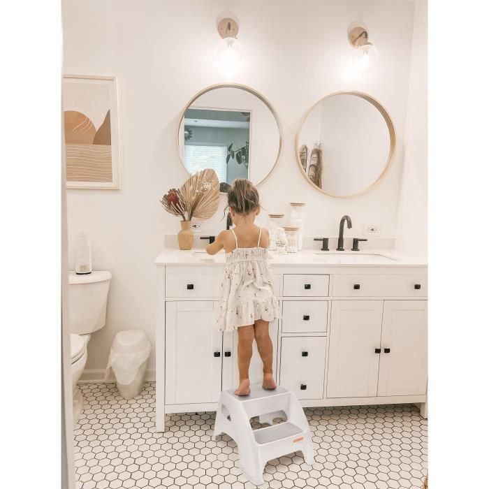 Taburete con escalera - DREAMBABY - Toddler & Me 2 Up - Antideslizante y texturizado - Hasta 145kg para pequeños y adultos - Gris 4 Taburete con escalera - DREAMBABY - Toddler & Me 2 Up - Antideslizante y texturizado - Hasta 145kg para pequeños y adultos - Gris 4
