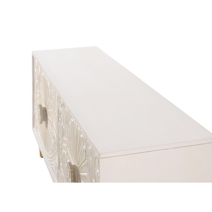 Giner y Colomer Mueble TV de Madera de Mango Blanco 170 cm con 4 Puertas 2