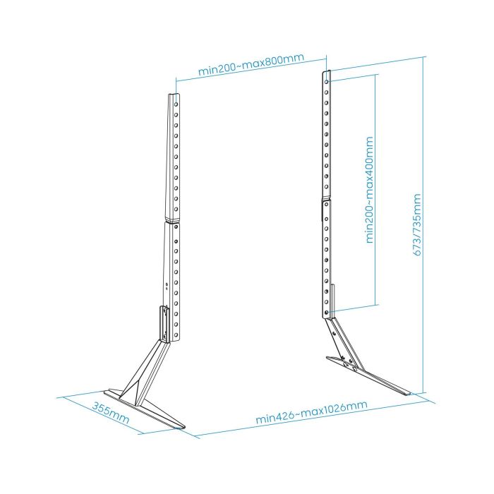 TOOQ SOPORTE MESA AT-GALAXIA PARA PANTALLAS 23-75" 1