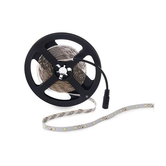 Tira de 300 LEDs 24W 1.200Lm CRI85 6000ºK SMD3528 12VDC x5M 40.000H [PL219001W 1