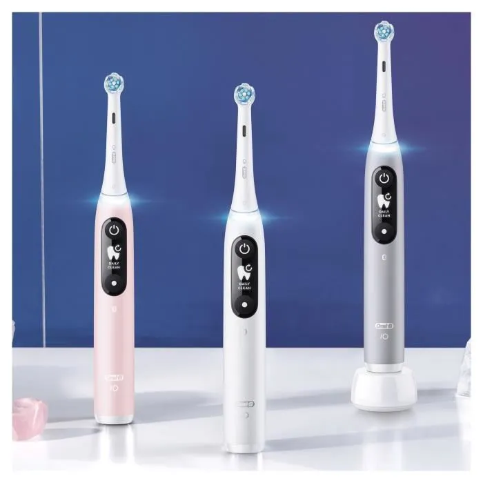 Oral-B ORA4210201427360 Cepillo de dientes eléctrico iO 6S gris con conexión Bluetooth, 2 cabezales y 1 estuche de viaje 3
