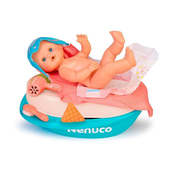 Nenuco Muñeco Baño de Espuma 35 cm con bañera de espuma real, cambiador y efecto mágico en el pelo para 3-6 años 3 Nenuco Muñeco Baño de Espuma 35 cm con bañera de espuma real, cambiador y efecto mágico en el pelo para 3-6 años 3