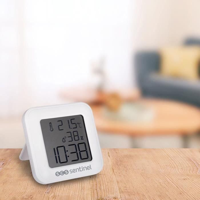 Scs Sentinel SCS3701085207007 Termómetro-higrómetro ThermoHygro Interior - Muestra Hora, Alarma, Humedad y Temperatura 2