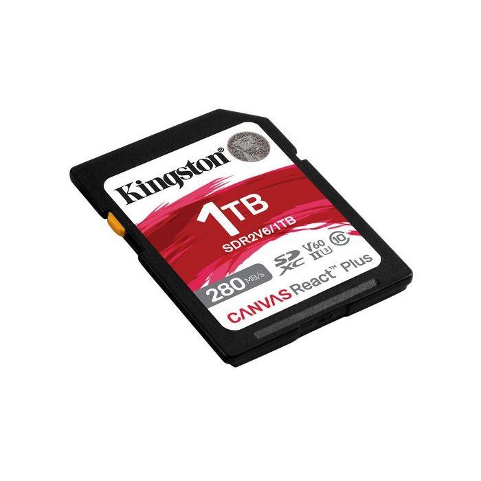 Kingston Technology Canvas React Plus 1 TB SDXC UHS-II Clase 10 1 Kingston Technology Canvas React Plus 1 TB SDXC UHS-II Clase 10 1