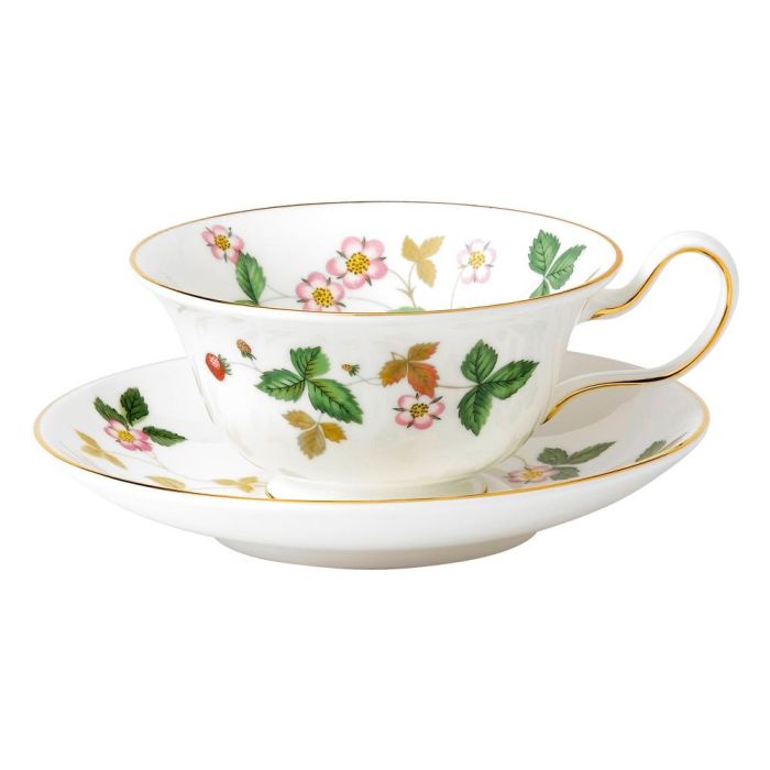Wedgwood Taza Té Wild Strawberry con Plato 150 ml Bone China 0 Wedgwood Taza Té Wild Strawberry con Plato 150 ml Bone China 0