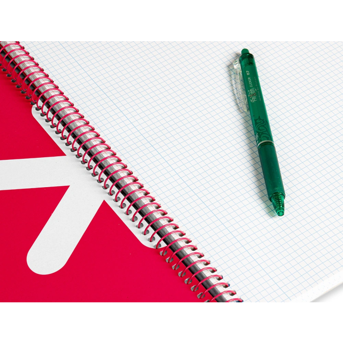 Antartik Cuaderno Espiral A4 Tapa Dura 80 Hojas 90gr Cuadro 4mm Con Margen Negro 4