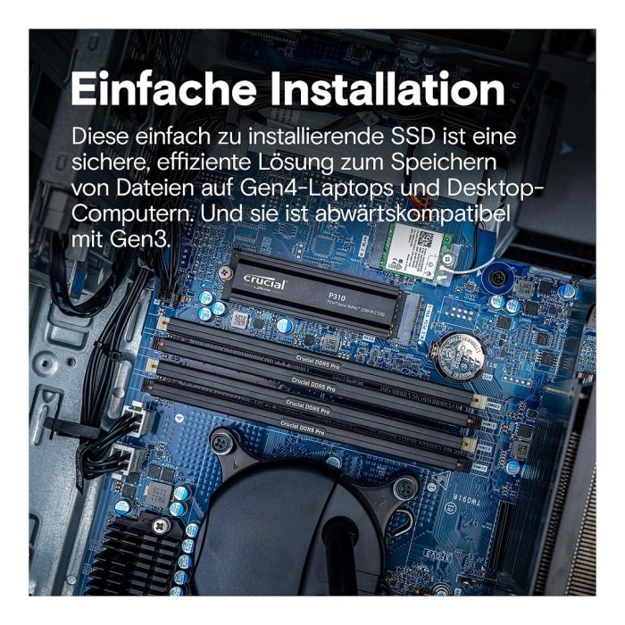 Crucial SSD M.2 1TB NVMe PCIe Gen4 con Disipador de Calor 4