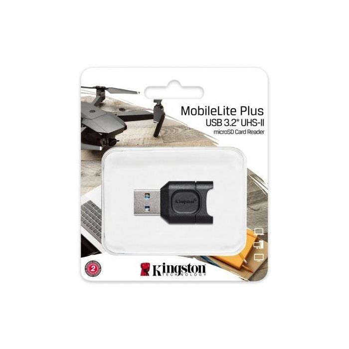 Kingston MLPM Lector de Tarjetas microSD MobileLite Plus Externo USB 3.2 Gen 1 Compatible UHS-II y UHS-I 2 Kingston MLPM Lector de Tarjetas microSD MobileLite Plus Externo USB 3.2 Gen 1 Compatible UHS-II y UHS-I 2