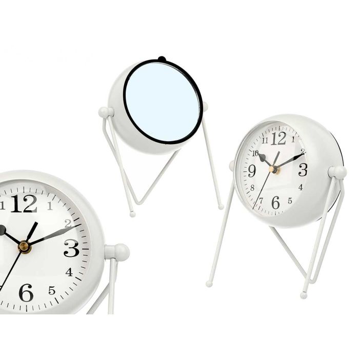 Reloj Forja Esfera Ovalada Espejo Blanco 21Cm Giftdecor (4 Unidades) Reloj Forja Esfera Ovalada Espejo Blanco 21Cm Giftdecor (4 Unidades)