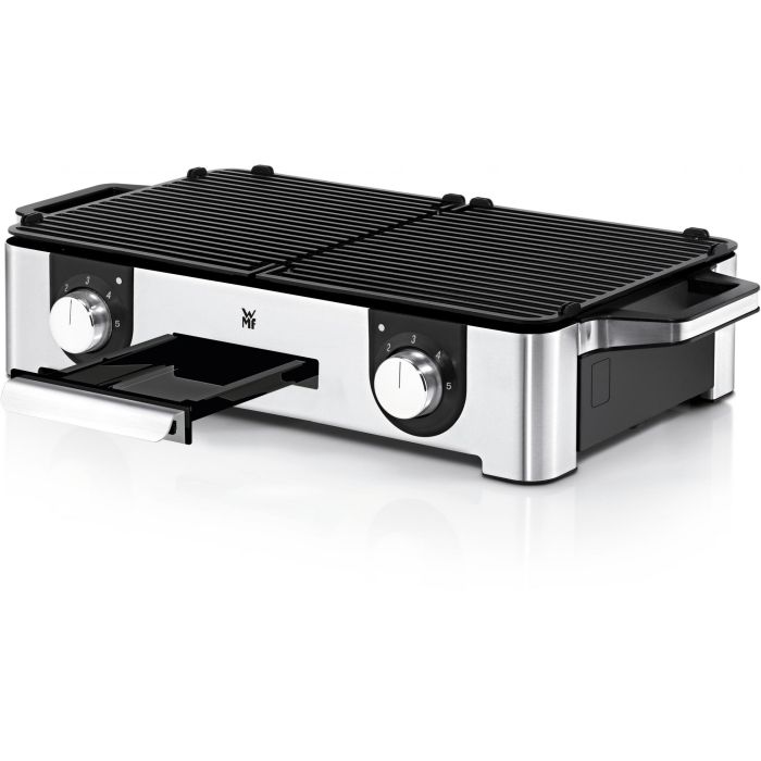 WMF 0415280011 Tischgrill Lono Master Parrilla de Mesa 280 x 500 mm Acero Inoxidable Antiadherente Fácil de Limpiar 2
