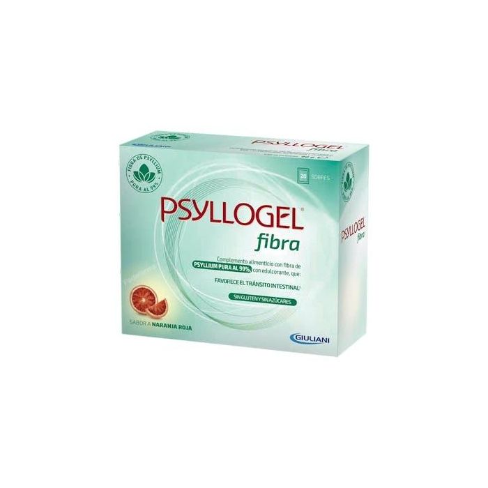 Psyllogel Fibra 20 Sobres Sabor Naranja Roja