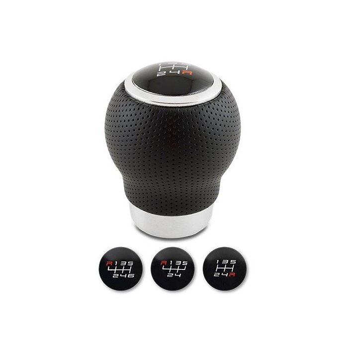 Abc POM30165 Pomo Oem Corto Piel Negra Gatillo 27 mm 1