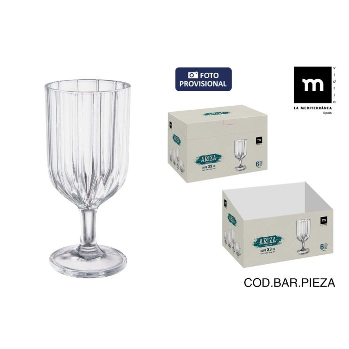 La Mediterranea Copa 330 ml "Ariza" Md - Colección Ariza, Ø7.9x17.1 cm, 373 g (24 Unidades) La Mediterranea Copa 330 ml "Ariza" Md - Colección Ariza, Ø7.9x17.1 cm, 373 g (24 Unidades)