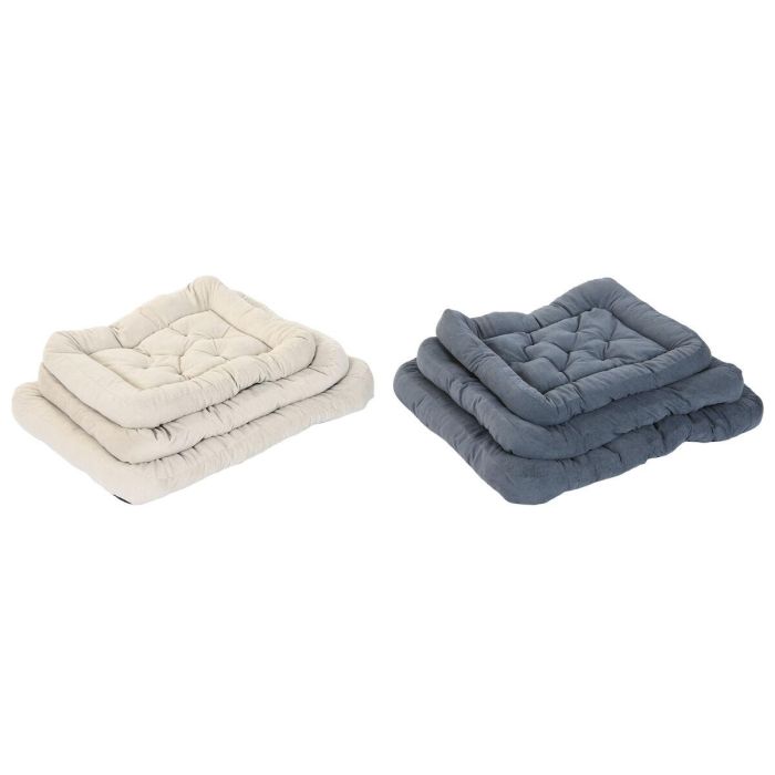 Cama para mascota Home ESPRIT Beige Gris Crema Gris oscuro 72 X 60 X 9 CM 2 Unidades 3 Cama para mascota Home ESPRIT Beige Gris Crema Gris oscuro 72 X 60 X 9 CM 2 Unidades 3