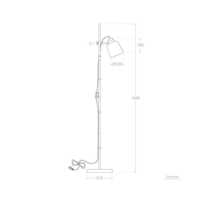 Saga SKD-F1008 Lámpara de Pie de Metal Minimalista, Moderna con Casquillo E27. Iluminación Decorativa para Salón, Dormitorio. 6 Saga SKD-F1008 Lámpara de Pie de Metal Minimalista, Moderna con Casquillo E27. Iluminación Decorativa para Salón, Dormitorio. 6