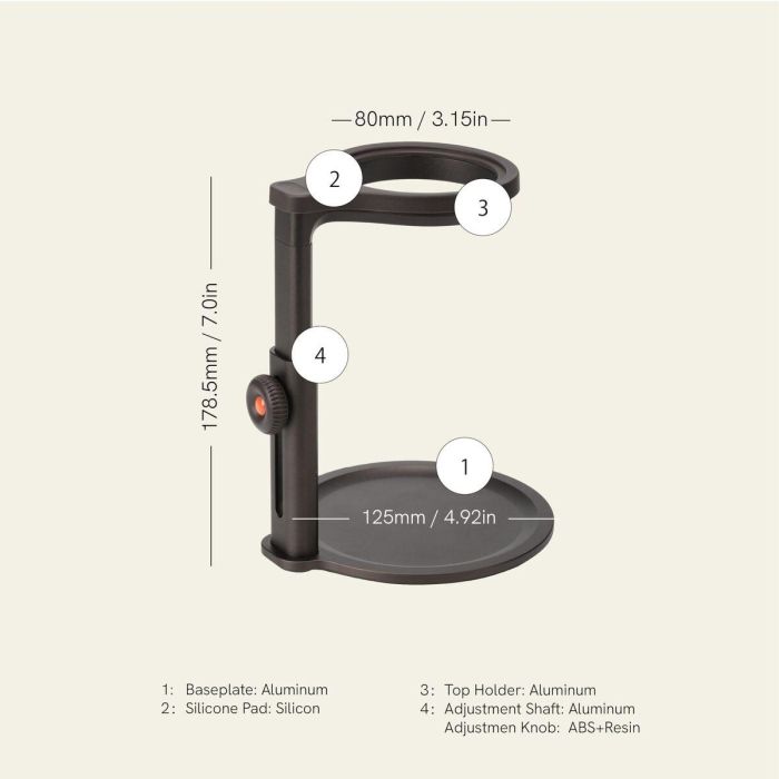 Soporte universal Outin OUTINSTAND Negro 2