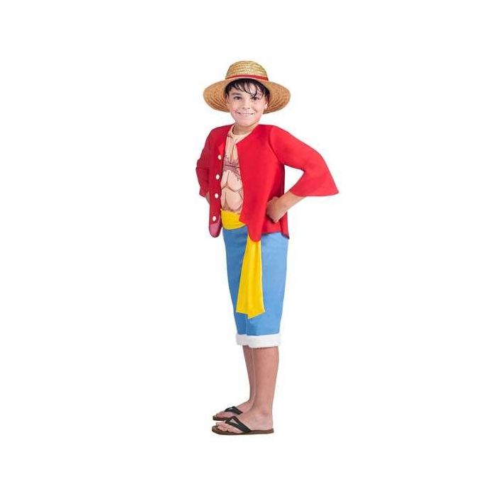 My Other Me Disfraz de Luffy con Sombrero, Chaqueta, Camiseta, Fajín y Pantalón para Niños de 10-12 Años 1 My Other Me Disfraz de Luffy con Sombrero, Chaqueta, Camiseta, Fajín y Pantalón para Niños de 10-12 Años 1