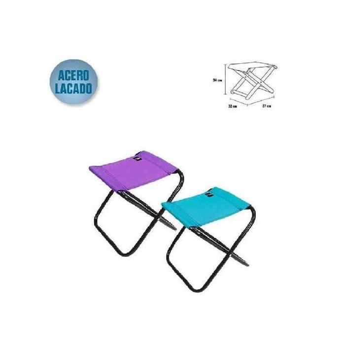 Taburete acero polyester 32x27x34cm - modelos surtidos 2 Taburete acero polyester 32x27x34cm - modelos surtidos 2