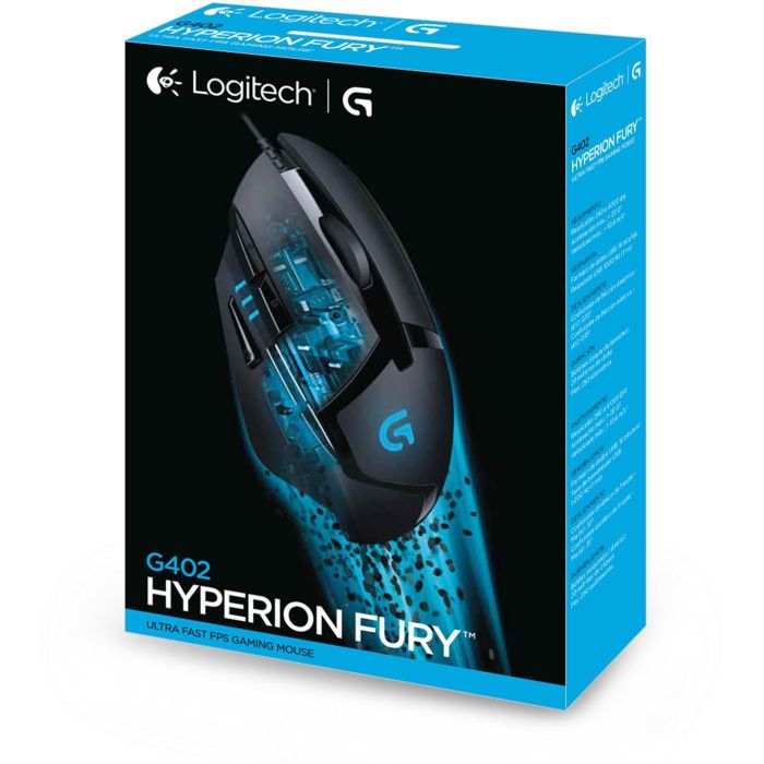 Logitech G402 Mouse Óptico USB Gaming Hyperion Fury, 8 Botones Programables, 4000 DPI 6