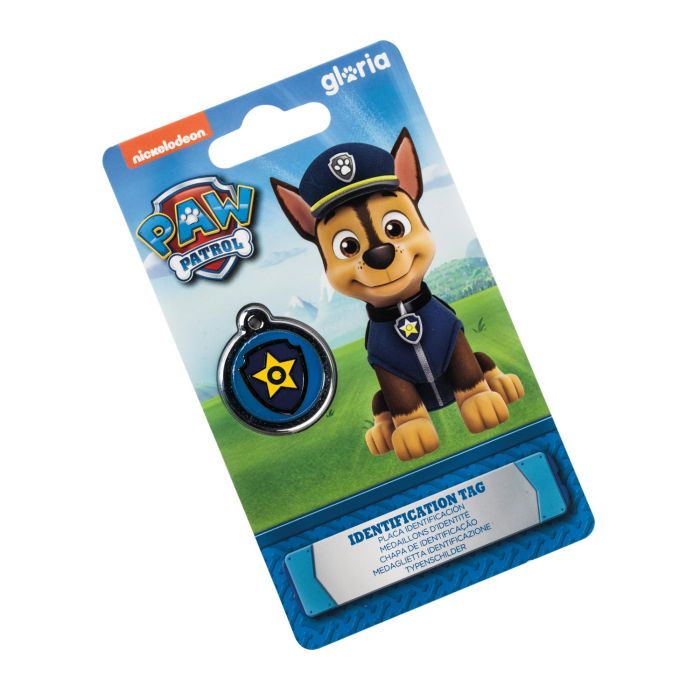 Pawpatrol Placa Identificación Chase M Acero Inoxidable Diseño Esmaltado Anti-oxidante No Corrosivo 1