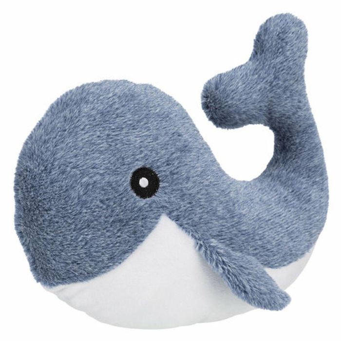 Peluche para perros Trixie Brunold Poliéster Felpa Papel Crunch Ballena 25 cm 1