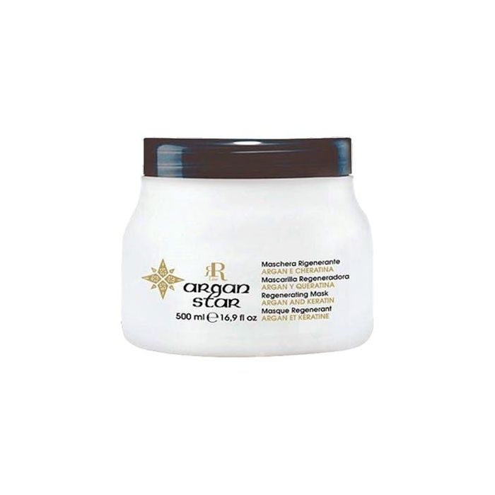 Racioppi Mascarilla Regeneradora con Argán y Queratina para Desenredar y Nutrir Cabello 500 ml