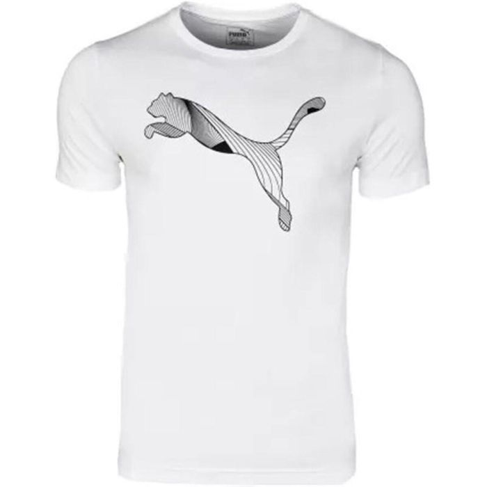 Camiseta de Manga Corta Infantil Puma Active Sports Graphic Blanco 0 Camiseta de Manga Corta Infantil Puma Active Sports Graphic Blanco 0