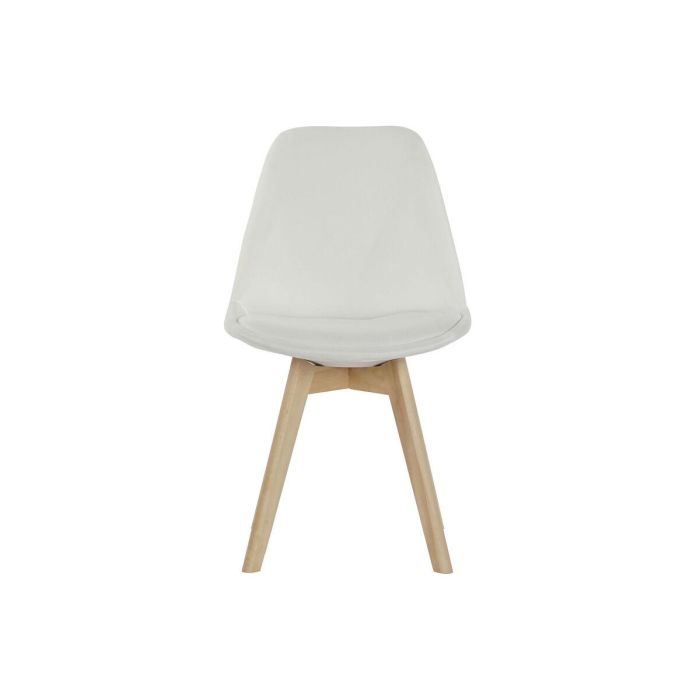 Silla Scandi DKD Home Decor Blanco 56 x 83 x 48 cm 4