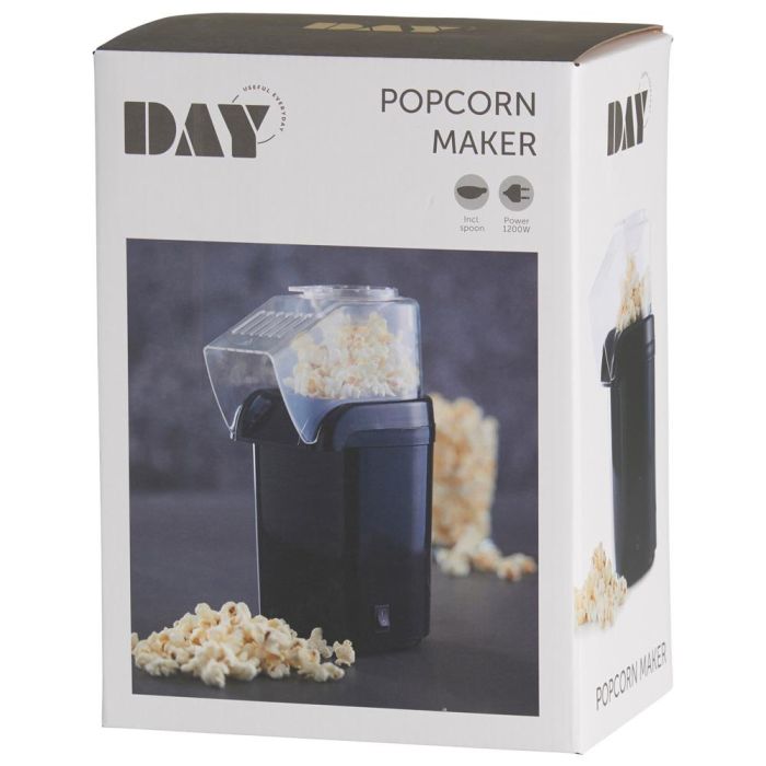 Day Palomitero Eléctrico 1200W, Máquina de Palomitas para Maíz, Incluye Cuchara, Capacidad 60g, Medidas 17x12x27cm 6