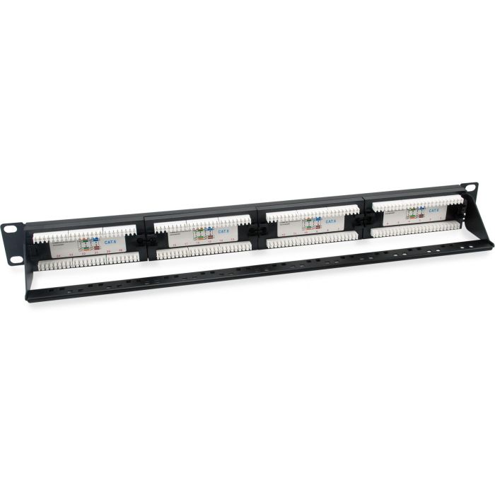 Equip Patchpanel 24x RJ45 Cat6 19" UTP 1HE ISO/IEC schwarz 1